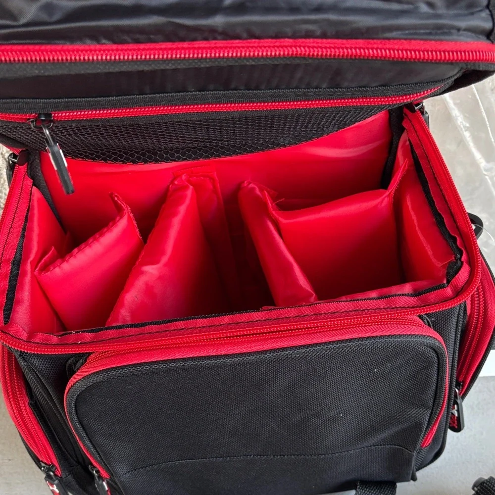 NEW Black and Red Camera Bag
